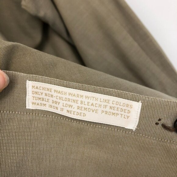 Nordstrom tan 100% Cotton wrinkle free men’s dress shirt neck 16.5  (32) - Picture 6 of 15